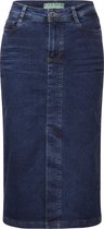 Street One Denim Skirt - midi high waist - Dames Rok - soft indigo washed - Maat 38