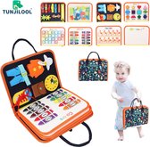 Montessori Speelgoed - Busy Board - Activiteitenbord - Sensory - Educatief - Speelgoed Voor Op Reis - 0 tot 4 Jaar - Meerkleurig