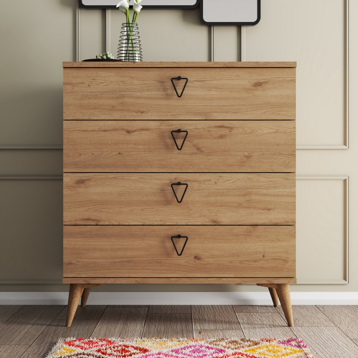 Emob - Commode - Bruin - 80x45x91 cm