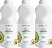Byphasse Family Voedende Shampoo Fresh Avocado – Droog Haar – PH Neutraal VOORDEELVERPAKKING 3 x 750ml