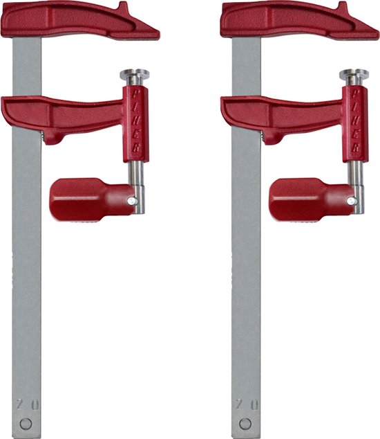 éénhandklem 2-304,8 Mm En 4-152,4 Mm Bekopening Snelspanklem 68kg Draagvermogen Klem Schroefklem Snijden Verbinden En Monteren Van Houtproducten Of Staalmaterialen