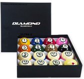 Diamond Ultra-C TV 57,2mm Phenolic Pool Balls - Set Professionele Fenolhars Poolballen