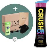 Devoted Creations ® Crush On Color - Zonnebankcreme - Zonnebankcremes - Zonnebank creme - Met Bronzer - Incl. Exclusieve Tan Obsession Giftbox - 250 ML