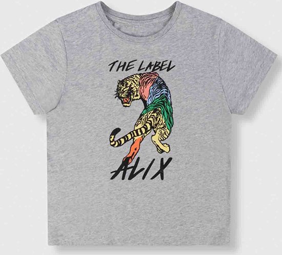 Alix the Label - T-shirt - Soft grey melange