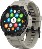 Nuvance - Outdoor Smartwatch - IP67 Waterdicht - Bluetooth Smartwatch voor Dames en Heren - Smartwatches - Sporthorloge met Stappenteller, Calorie Teller, Slaap meter - Geschikt voor alle Smartphones - Grijs