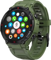 Nuvance - Outdoor Smartwatch - IP67 Waterdicht - Bluetooth Smartwatch voor Dames en Heren - Smartwatches - Sporthorloge met Stappenteller, Calorie Teller, Slaap meter - Geschikt voor alle Smartphones - Groen
