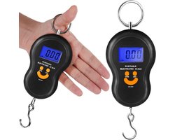 LOUZIR Digitale weegschaal met LCD scherm - Kofferweegschaal - Kofferweger - Bagageweger - Vis weegschaal - Hangweegschaal - Precisie haak - Inclusief batterijen - Tot 40 kg LOUZIR Digitale weegschaal met LCD scherm - Kofferweegschaal - Kofferweger - Bagageweger - Vis weegschaal - Hangweegschaal - Precisie haak - Inclusief batterijen - Tot 40 kg