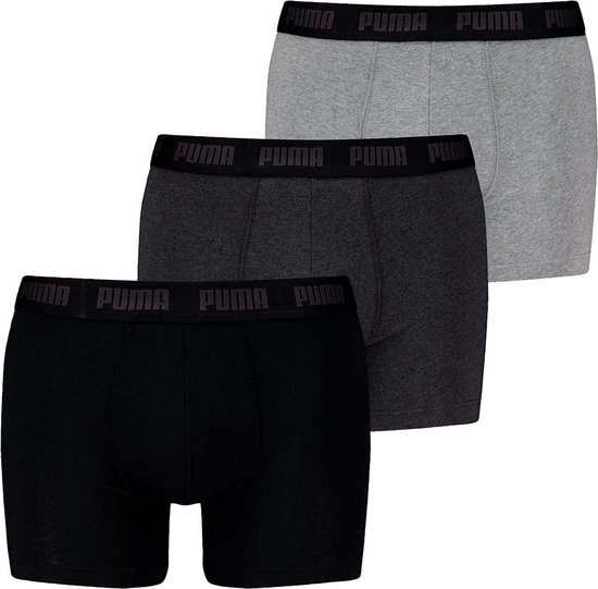 Puma Lange short - 002 Black/Grey - maat XXL (XXL) - Heren Volwassenen - Katoen/elastaan- 701226820-002-XXL