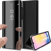 Hoesje geschikt voor Samsung Galaxy A25 / A24 - Spiegel Book Case Zwart