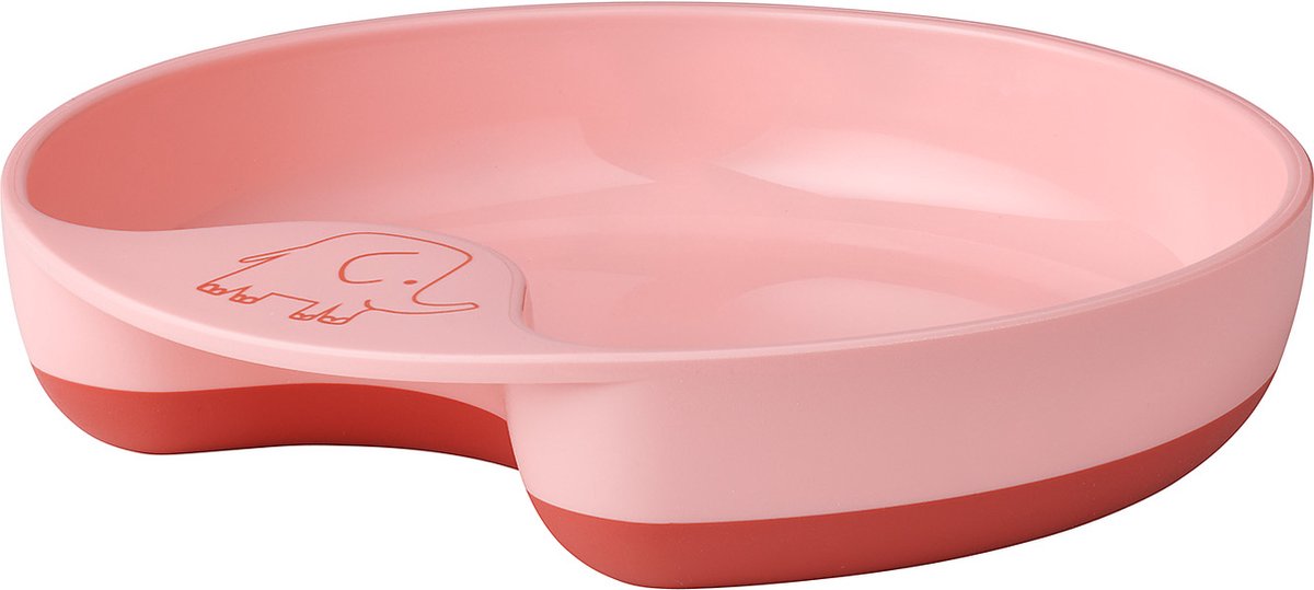 Mepal Mio – Oefenbord – mag in de magnetron – Deep pink – anti-slip bodem – Kinderbord – kinderservies