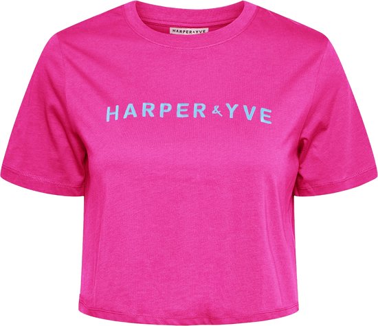 Harper & Yve Harper-ss Tops & T-shirts Dames - Shirt - Lila - Maat XS