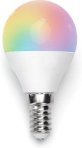 Aigostar - AigoSmart WiFi LED Lamp - E14 fitting - 6,5W - G45 - RGB+CCT - Bediening met de App