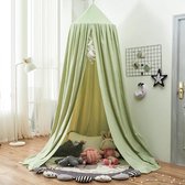 IL BAMBINI - Grote Baby klamboe voor Babykamer - Babybedje - Hemeltje - Lente groen - Licht groen