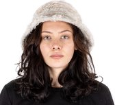DevoHome Hemp Bucket Hat - Teddy Bucket Hat van Hennep voor Vrouwen Mannen - Anti-allergenic - Warme Winter Hoed - Vissershoedje - Volume 55