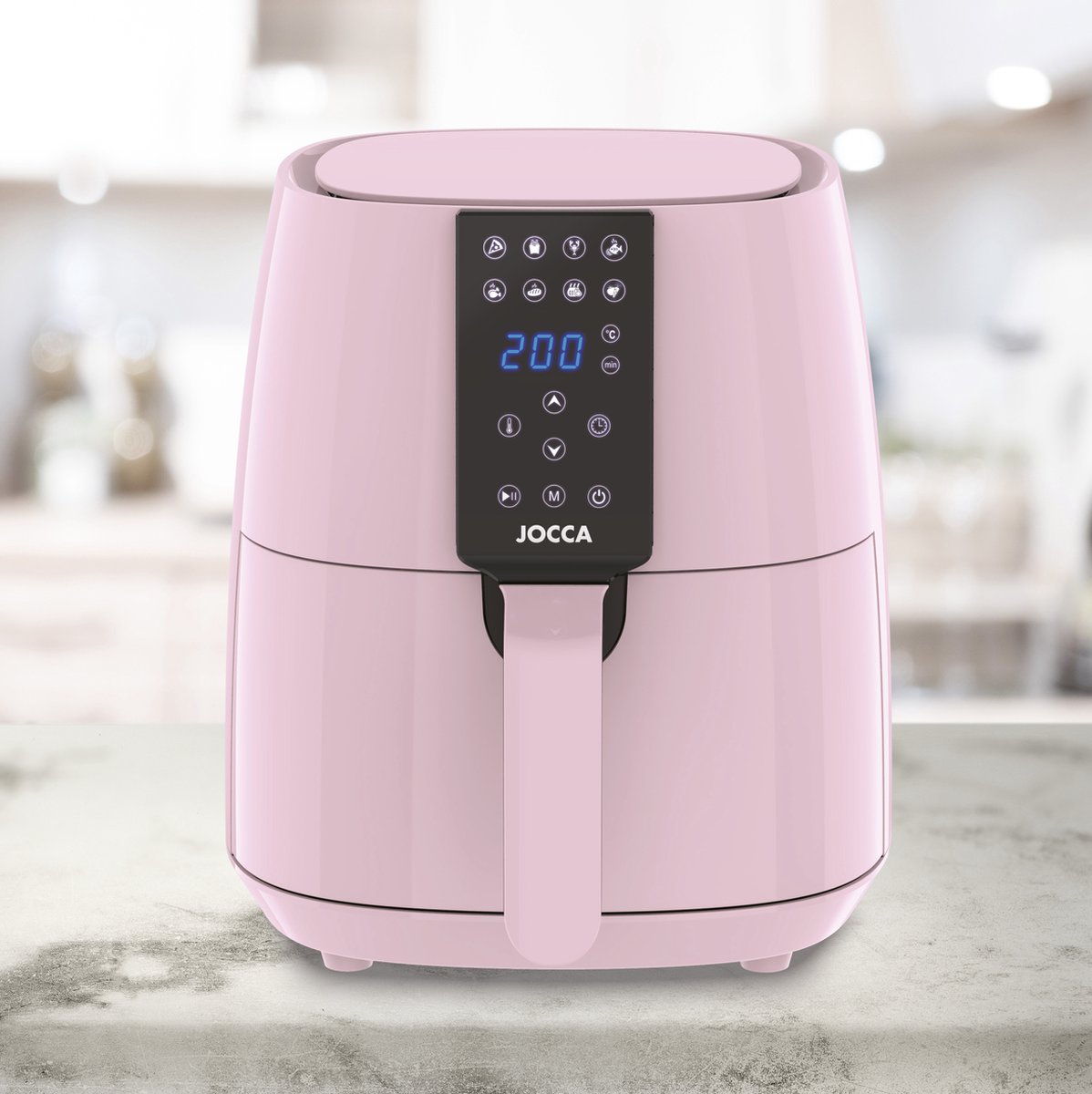 Afbeelding 3 van Jocca Sweet 2326P Airfryer - Heteluchtfriteuse - - 3.8 Liter - 1450 Watt - Roze