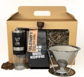 JOR Products® Geschenk - Koffiemolen - Koffiebonen - Espresso - Keramiek - 6 Maalstanden