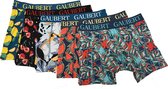Gaubert - Lot de 5 Boxers homme - Multi - coton premium - Taille M