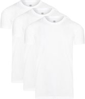 Mario Russo T-shirts - T-shirts Heren - Onder Shirts - Katoen - 3-pack - Ronde Hals - 3XL - Wit