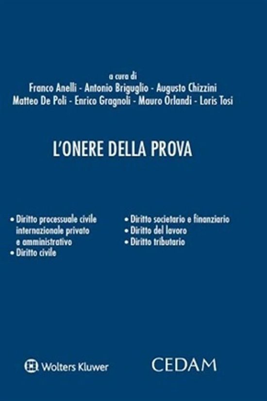 L'onere della prova - cover