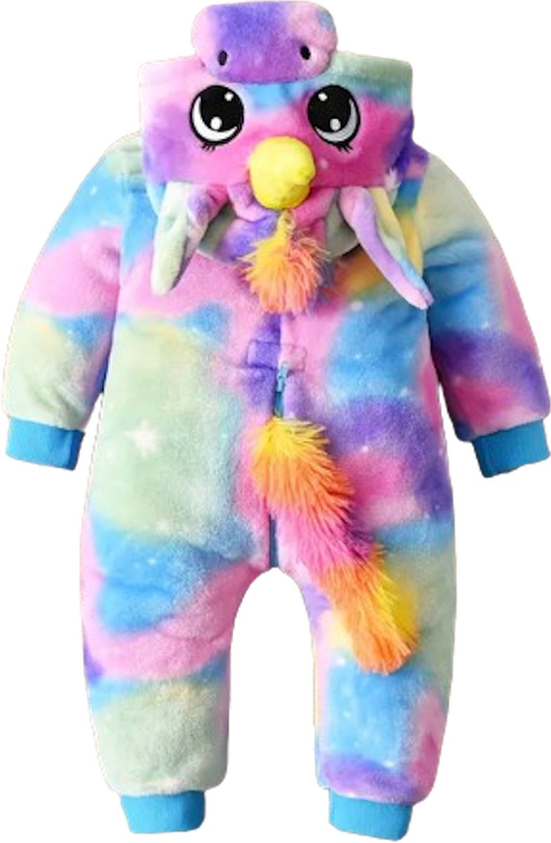 Mastersøn Eenhoorn Onesie Kinderen - Meisjes Unicorn - Maat 122/128 Pyjama — afbeelding 2