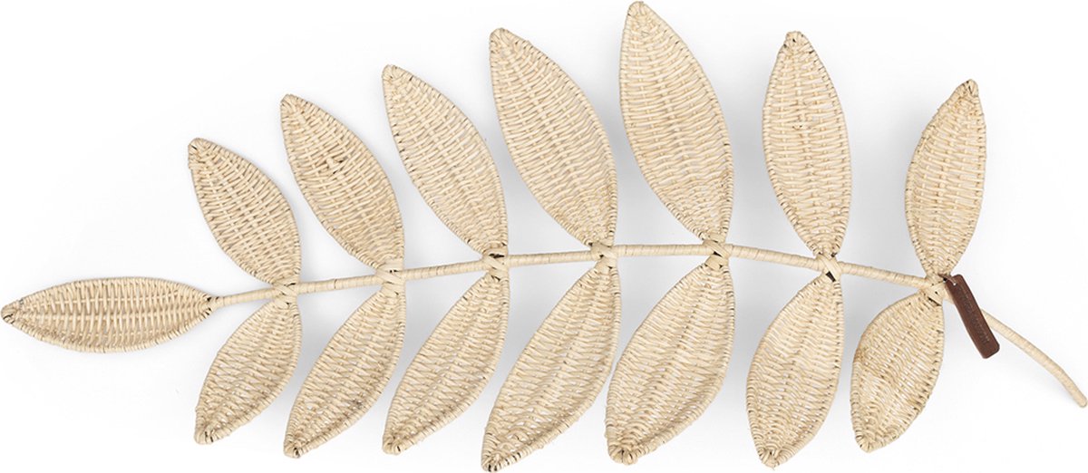 Riviera Maison Kunsttak rotan decoratie takken voor bloemen - Botanic Leaf rieten tak 80 cm lang