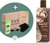 Devoted Creations ® White 2 Bronze Butter - Zonnebankcreme - Zonnebankcremes - Zonnebank creme - Met Bronzer - Incl. Exclusieve Tan Obsession Giftbox - 250 ML