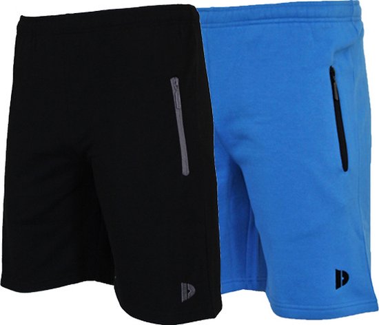 2-Pack Donnay Joggingshort - Sportshort - Heren - Maat 3XL - Black/True blue (535)