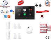 Draadloos/bedraad alarmsysteem met 7-inch touchscreen werkt met wifi en met spraakgestuurde apps. ST01B-56 wifi