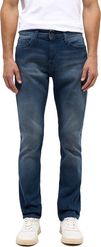 Mustang Heren Jeans Broeken VEGAS slim Fit Blauw 32W / 36L Volwassenen