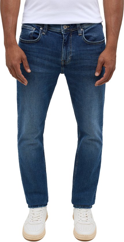 Mustang Heren Jeans Broeken ORLANDO slim Fit Blauw 32W / 36L Volwassenen