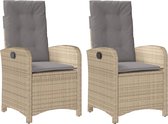 vidaXL-Tuinstoelen-2-st-verstelbaar-kussens-poly-rattan-gemengd-beige