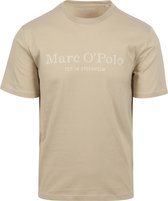 Marc O'Polo - T-Shirt Logo Beige - Heren - Maat XL - Regular-fit