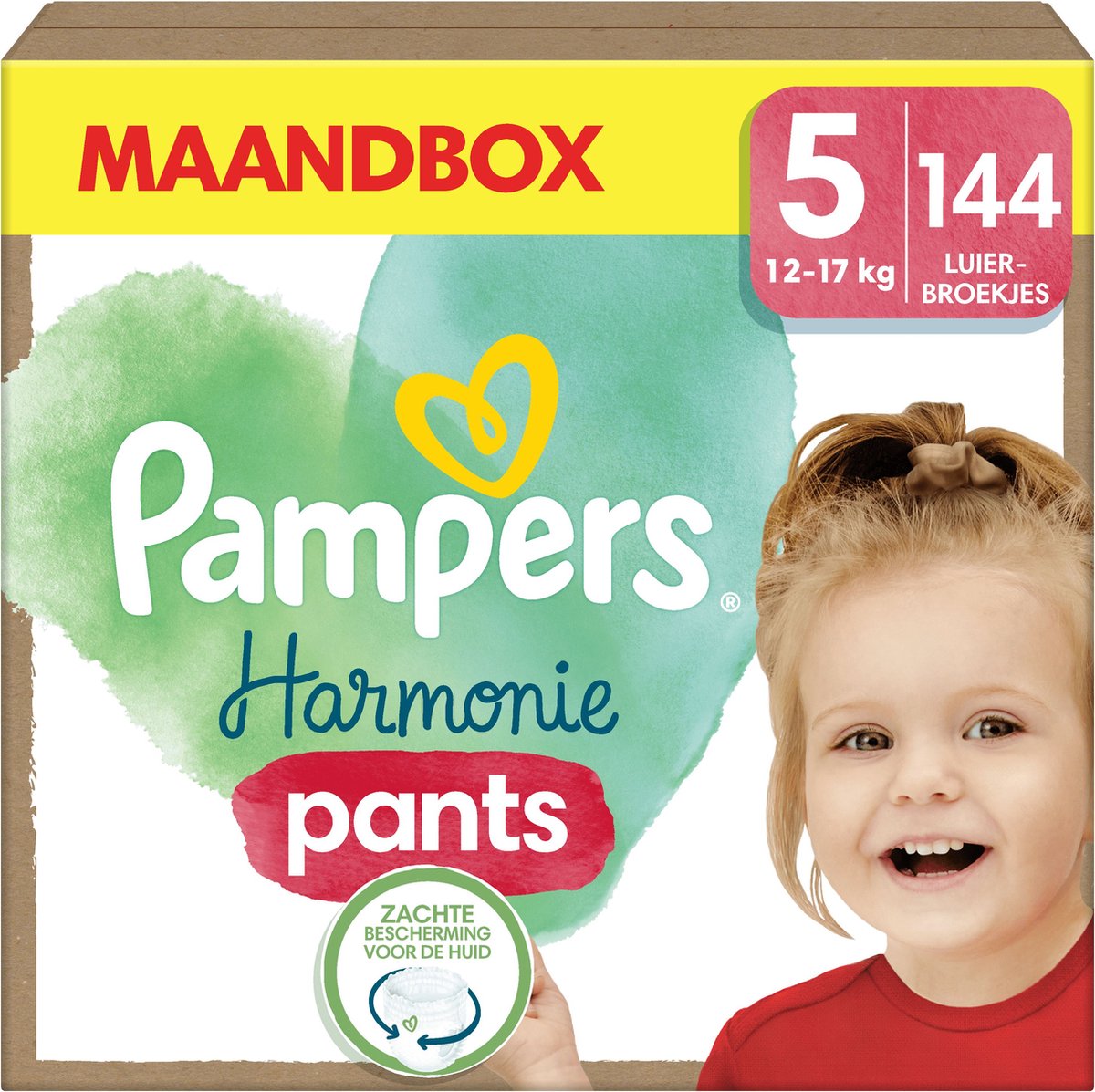 Pampers Harmonie Pants - Maat 5 (12kg-17kg) - 144 Luierbroekjes - Maandbox - Pampers