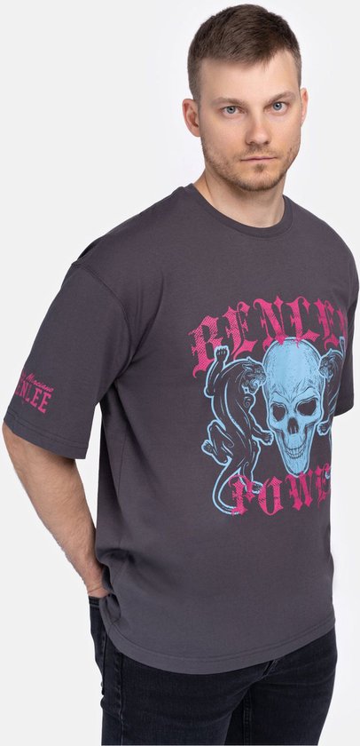 BENLEE T-shirt oversized voor heren PANTERA