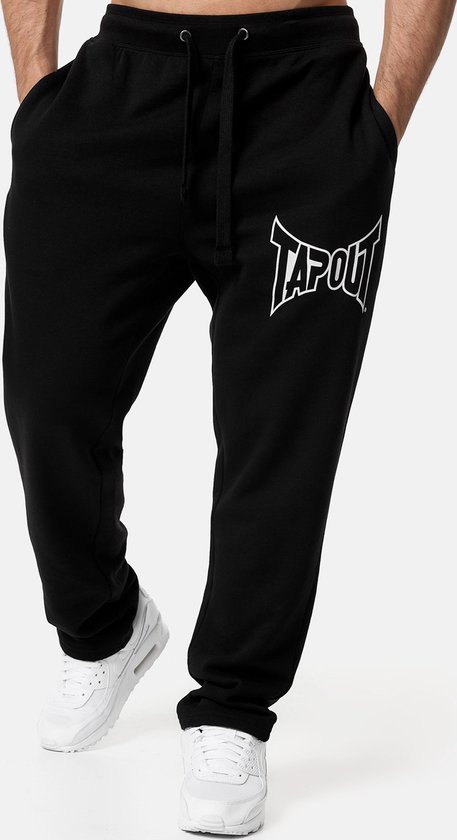 Tapout Jogginghose Lifestyle Basic Jogger Jogginghose normale Passform Black/White-L