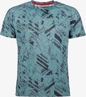 Osaga Dry heren hardloop T-shirt blauw met print - Maat XL