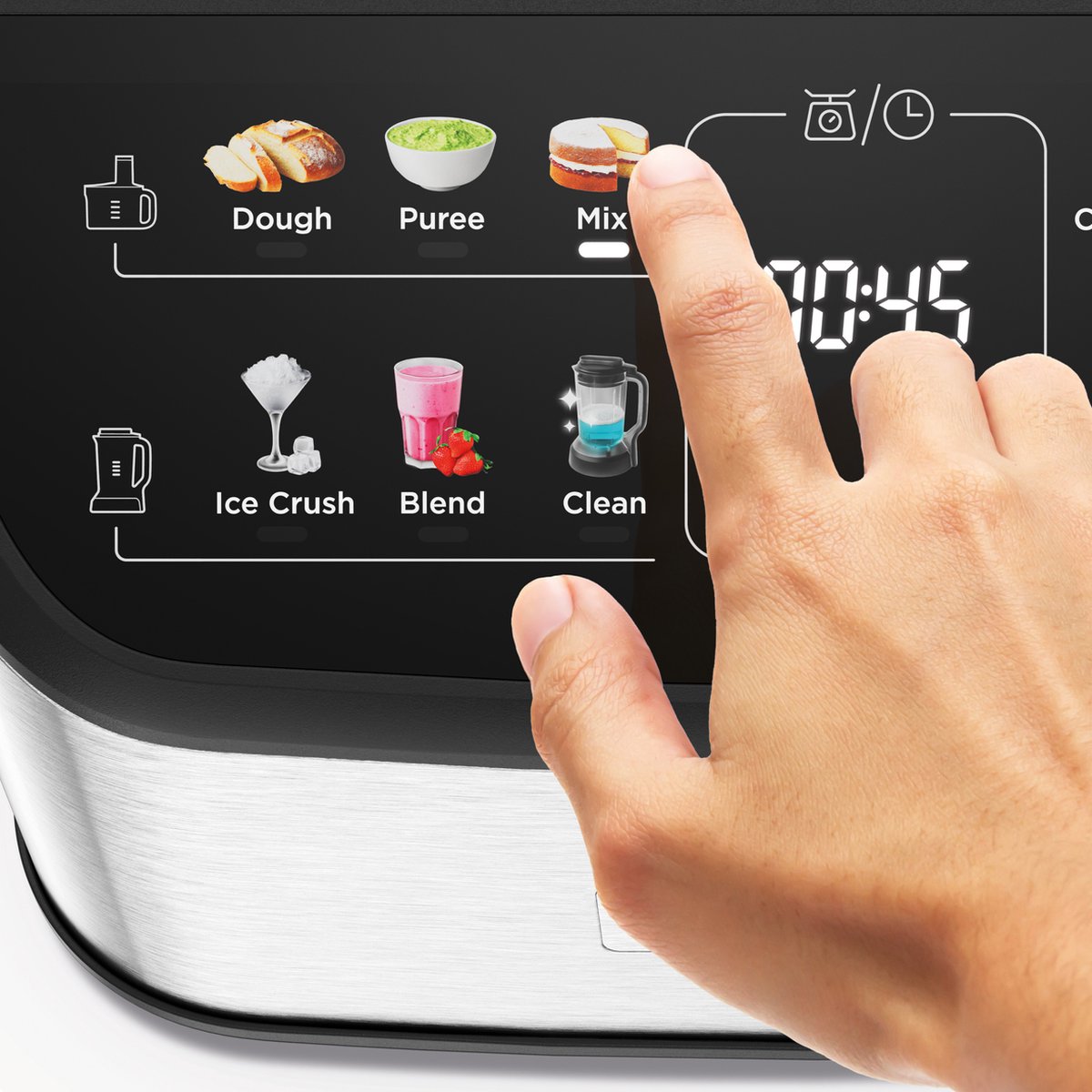 Kenwood FDM73.480SS MultiPro One Touch - Foodprocessors - Zilver - Ingebouwde digitale weegschaal - Express Serve thumbnail 2