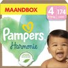 Couches Pampers Harmonie - Taille 4 (9-14kg) - 174 Couches - Boîte mensuelle