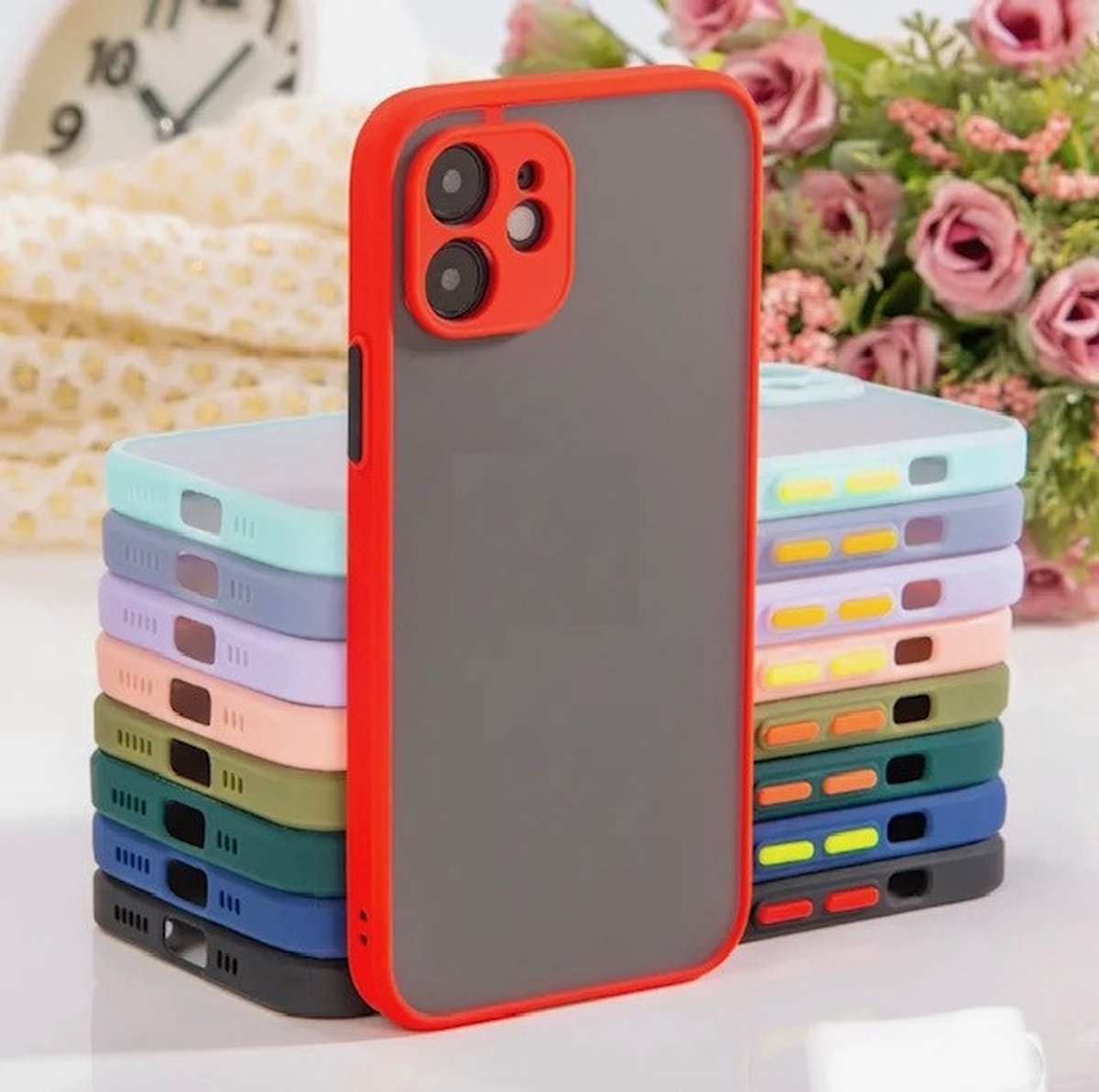 iPhone 14 pro hoesje Bellezza ed Eleganza rood