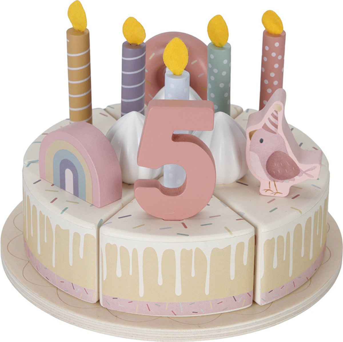 Little Dutch Houten verjaardagstaartje Pink FSC — afbeelding 3