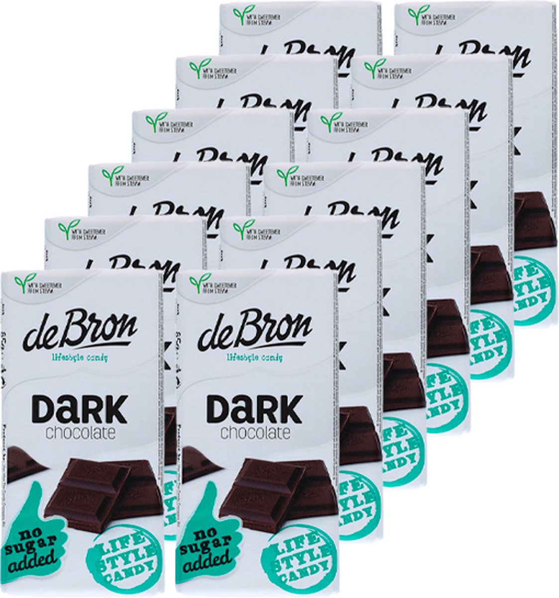 Goedkoopste De Bron | Tablet | Dark Chocolate | 12 stuks | 12 x 85 gram
