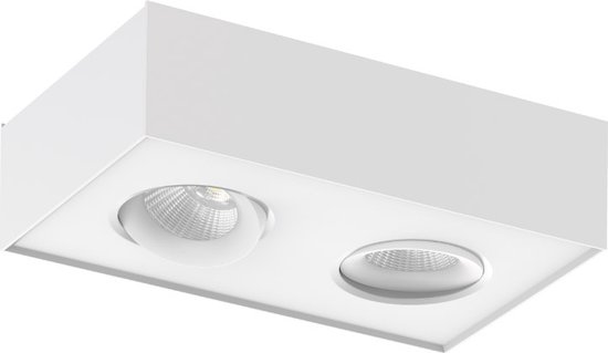 Artdelight - Spot Brooklyn 2 lumières Dim-To-Warm blanc
