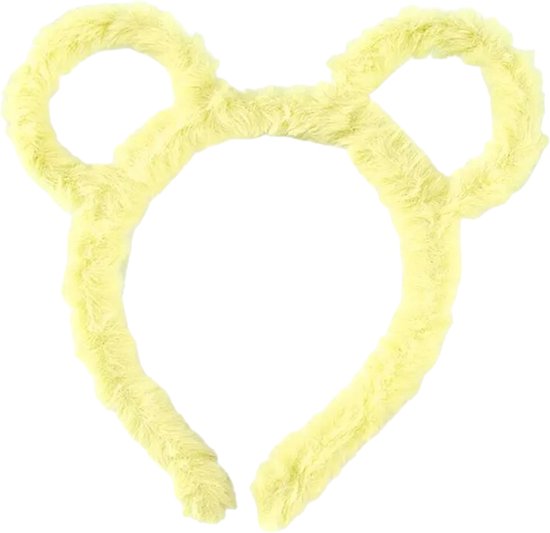 Fabs World Haarband fluffy oortjes geel