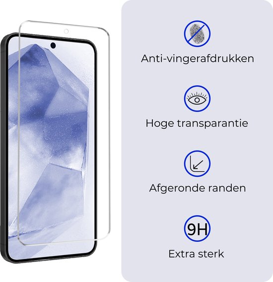 Protecteur d'écran adapté pour Samsung A55 Protecteur d'écran Glas Trempé Tempered Glass - Protecteur d'écran adapté pour Samsung Galaxy A55 Protecteur d'écran Couverture d'écran - 3 PACK