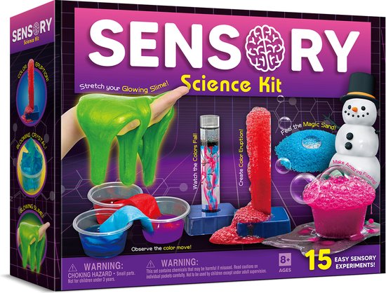 scheikunde experimenteerset - wetenschap speelgoed experimenteren - experimenten voor kinderen - experimenteerdozen - zintuigen experimenten - T3479G