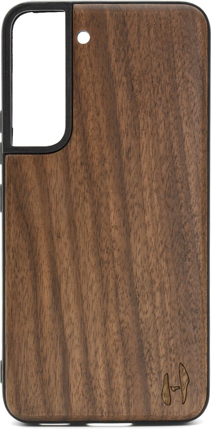 Coque TPU en bois, Samsung Galaxy S22 - Noyer