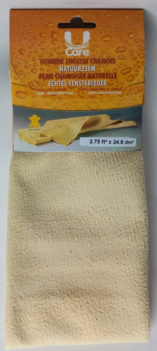 Goedkoopste Zeemleder - Natuurzeem Echt Leer - 40x66cm
