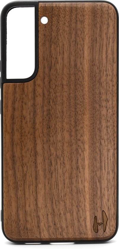 Coque TPU en bois, Samsung Galaxy S22 plus - Noyer