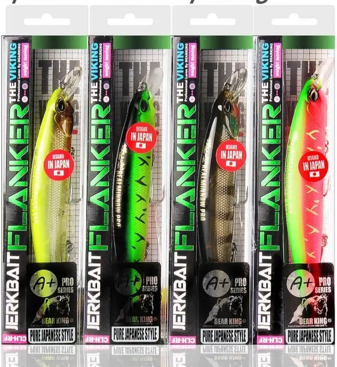 Kunstaas set - 4 Pluggen - 17 gram - 12 cm - Snoek - Snoekbaars - Baars - Zeebaars