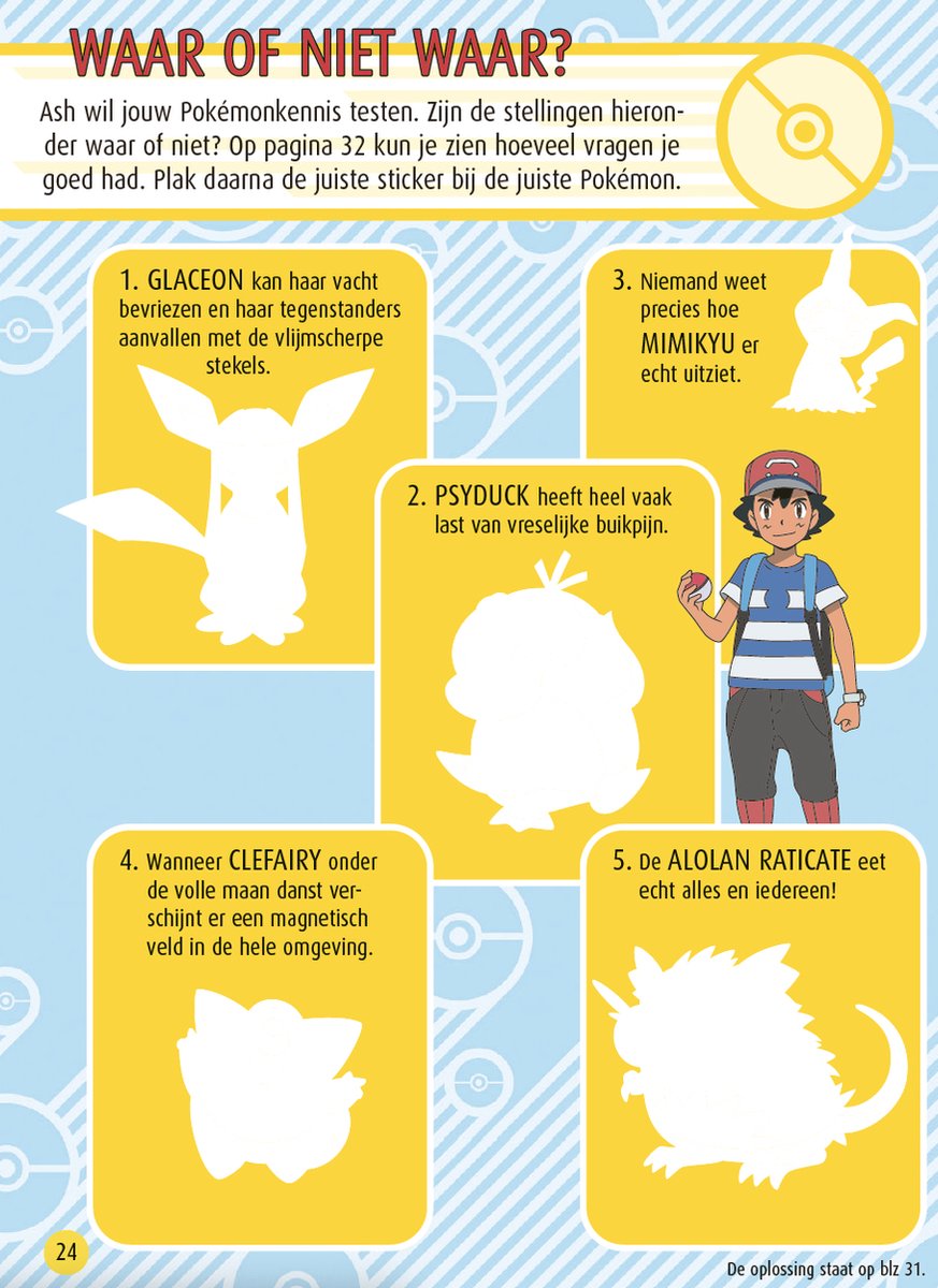 Pokémon Spelletjesboek met stickers - Stickerboek Pickachu - Doeboek - Kleurboek - Speelgoed - Stickers - Cadeau jongen - Met 2 stickervellen - Voor kinderen 6 jaar / 7 jaar / 8 jaar / 9 jaar / 10 jaar / 11 jaar — afbeelding 4